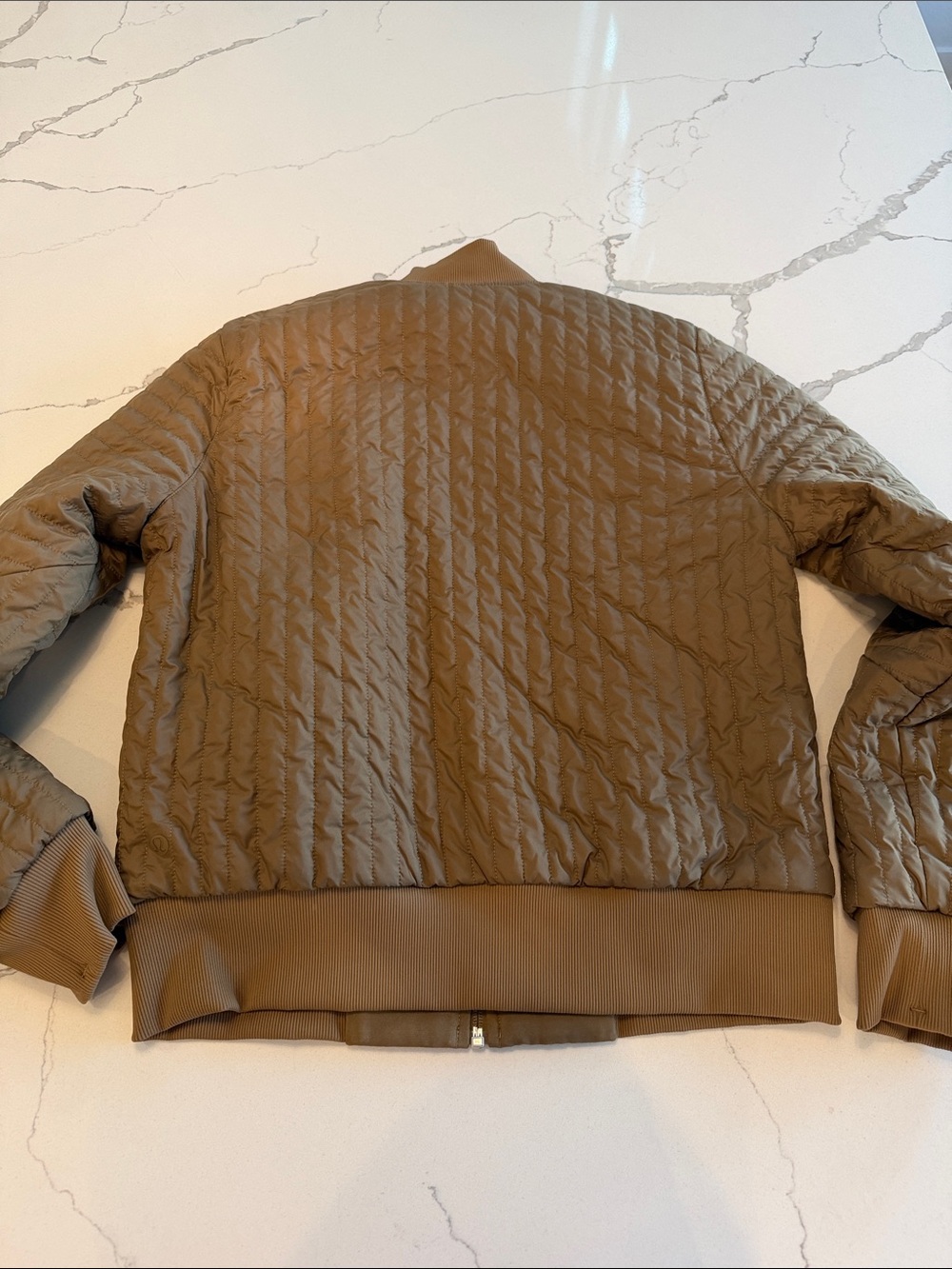 lululemon athletica Khaki Reversible Nonstop Bomber Jacket - Picture 6 of 6